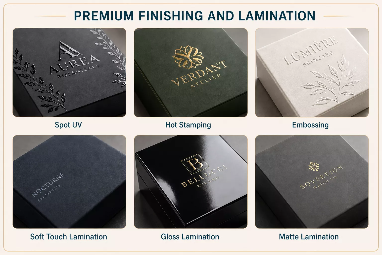 packaging finishing option